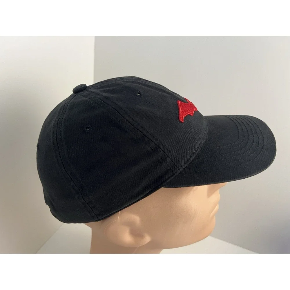The Batman (2022) Men's Promotional Red Black Baseball Strapback Hat Cap Adjust